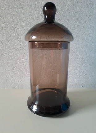 Barattolo in vetro marrone fumè vintage anni 80, brand: Vintage Love, condizioni: Buone, €12.00, €13.30 include la Protezione acquisti