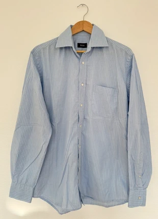 Hugo Boss Men’s Blue Checkered Shirt Classic Fit, Size L, état: Très bon état, taille: M, 29,00 €, 31,15 € Protection acheteurs incluse