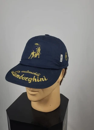 Casquette vintage Automobili Lamborghini Conte of Florence bleu marine doré Made in Italy, brand: Automobili Lamborghini, condition: Very good, size: One size, €80.00, €84.70 includes Buyer Protection Pro