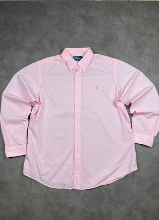 Chemise Ralph Lauren couleur unie rose manches longues taille XL homme, brand: Ralph Lauren, condizioni: Ottime, taglia: M, €14.99, €16.44 include la Protezione acquisti
