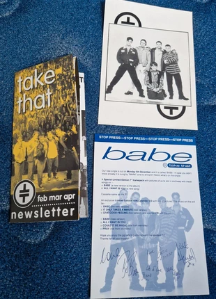 Take That fanclub nieuwsbrief februari maart april 1994, merk: Take That, staat: Heel goed, € 4,00, € 4,90 inclusief Kopersbescherming