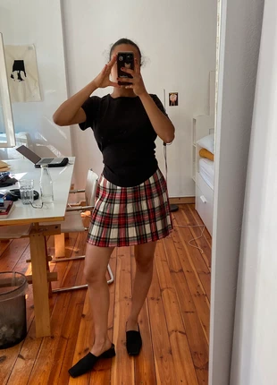 Plisserock mit Karomuster, made in UK, marca: Vintage, estado: Muy bueno, tamaño: XS / 34 / 6, 25,00 €, 26,95 € Protección al comprador incluida