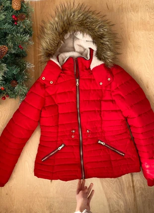 F&F size 12 red jacket Xmas puffer coat hooded corpcore urbancore winter wonderland quilted, brand: F&F, condition: Very good, size: M / UK 12-14, £19.99, £21.69 includes Buyer Protection