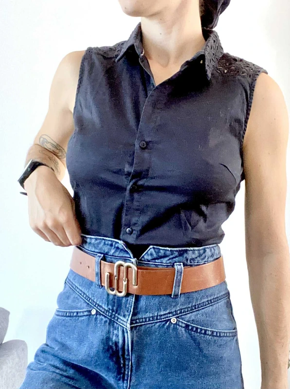 Chemise Chattawak – Taille 36 – Noir – Bon état – À recolorer
