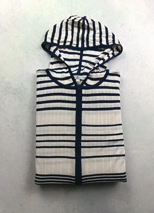 Gilet à capuche Tommy Hilfiger FR44 taille XXL style nautique bleu marine et blanc femme fullzip, marque: Tommy Hilfiger, état: Très bon état, taille: XXL / 44 / 16, 12,90 €, 14,25 € Protection acheteurs incluse