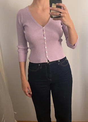Jersey violeta Stradivarius, marca: Stradivarius, estado: Muy bueno, tamaño: M / 38 / 10, 5,00 €, 5,95 € Protección al comprador incluida