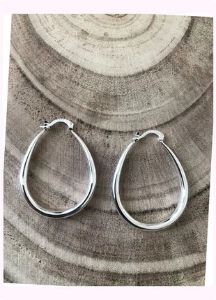 Boucle d’oreille créole ovale, marca: Argent, estado: Muy bueno, 8,00 €, 9,10 € Protección al comprador Pro incluida