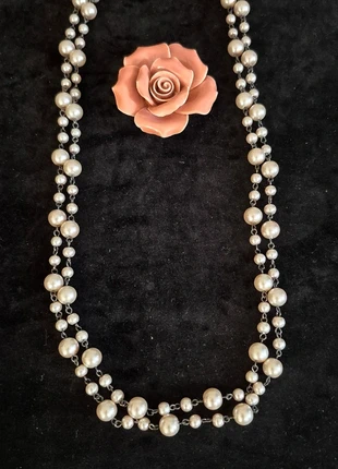 Jolie long sautoir ancien🤍orné de perles rondes de différents diamètres, marca: Vintage Love, estado: Muito bom, €19.00, €20.65 inclui Proteção do Comprador Pro