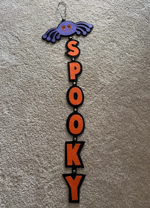 Spider Spooky Hanging Sign, brand: Home Bargains, condition: Very good, £2.00, £2.80 includes Buyer Protection