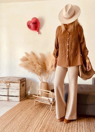 Chemise camel Made in Italy – Taille unique -B-250926-4214, marke: Made In Italy, zustand: Sehr gut, größe: Einheitsgröße, 45,00 €, 47,95 € beinhaltet Vinted-Käuferschutz Pro