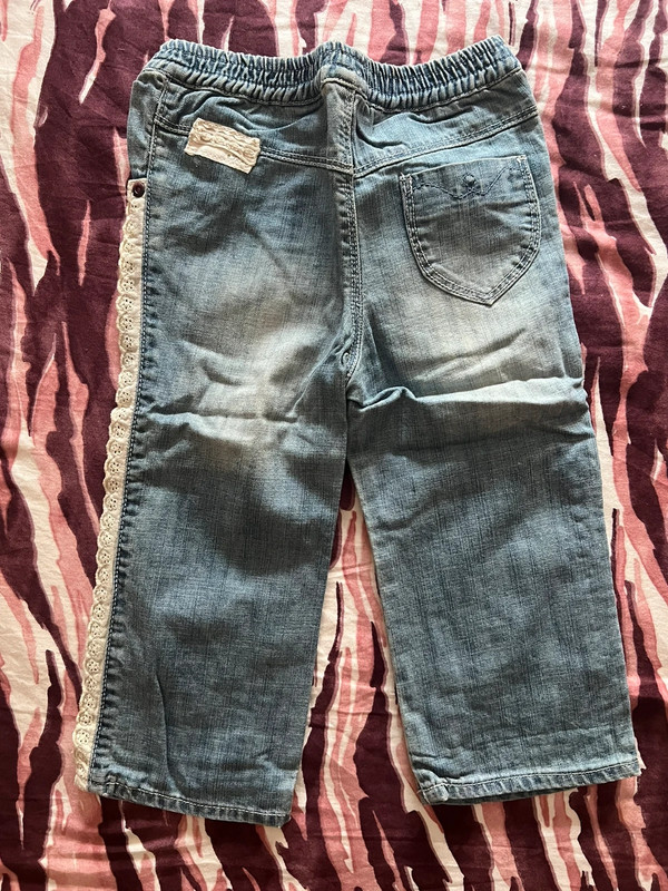 Jeans bimba con dettagli in pizzo IKKS 2 anni 2