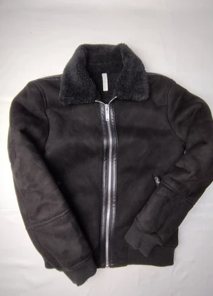 Manteau / blouson noir ZARA homme taille S - Style Aviateur/Shearling, marque: Zara, état: Très bon état, taille: S, 22,00 €, 23,80 € Protection acheteurs incluse