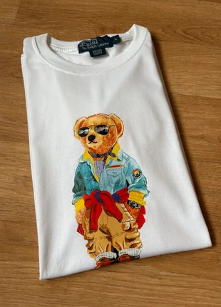 T shirt Ralph Lauren Bear - très bon état - taille L - blanc, marque: Ralph Lauren, état: Très bon état, taille: L, 22,50 €, 24,33 € Protection acheteurs incluse