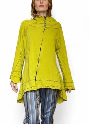 Funky Mindó bell sleeved asymmetrical hooded zip up, marque: Vintage Dressing, état: Très bon état, taille: XL / 42 / 14, 15,00 €, 16,45 € Protection acheteurs incluse