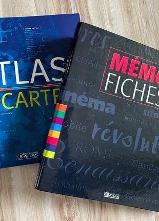 Lot 2 classeurs Atlas géographie et histoire, marke: Atlas, zustand: Sehr gut, 24,00 €, 25,90 € inklusive Vinted-Käuferschutz