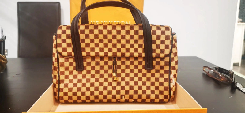 LOUIS VUITTON Damier Sauvage Lion Handbag - Brown