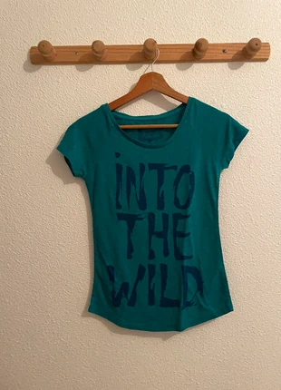 T-shirt vert turquoise « Into the wild » Taille XS Bizzbee Très bon état, brand: Bizzbee, condition: Very good, size: XS / 34 / 6, €1.29, €2.05 includes Buyer Protection