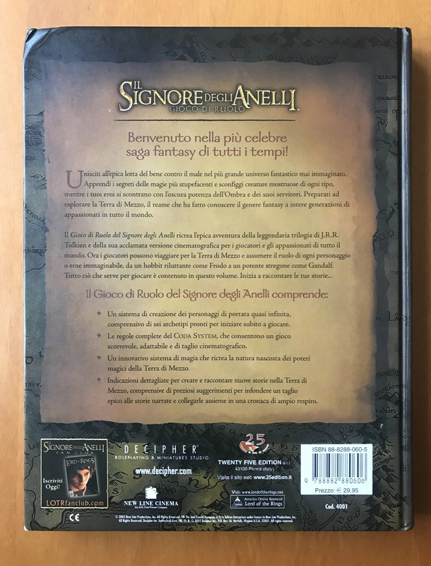 Il Signore degli Anelli: Gioco di Ruolo - Manuale Base - Twentyfive Edition - in Italiano 2