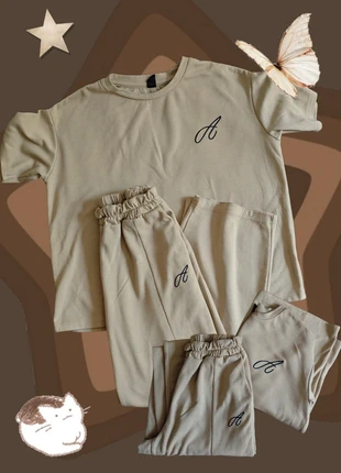🤎 Ensemble beige brodé « A », brand: Dazy, condition: Very good, size: S / 36 / 8, €5.00, €5.95 includes Buyer Protection