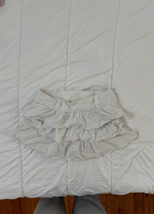 jupe courte à volants blanche cottagecore coquette, marque: COQUETTE, état: Bon état, taille: M / 38 / 10, 8,00 €, 9,10 € Protection acheteurs incluse