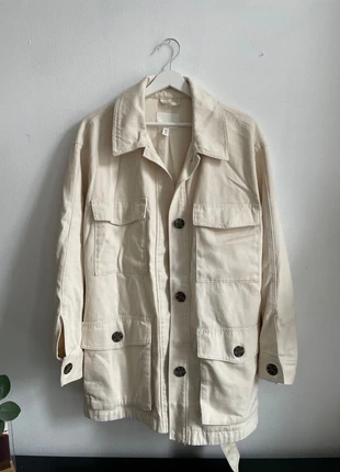 Premium H&M Creme Trench/Workcoat Jacke/Mantel, marque: H&M, état: Neuf sans étiquette, taille: L / 40 / 12, 45,00 €, 47,95 € Protection acheteurs incluse