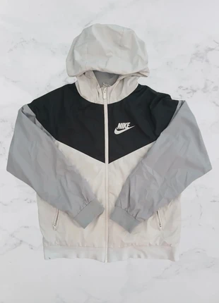 Veste coupe-vent Nike blanche noir grise, Taille XS 🧥, brand: Nike, condition: Good, size: XS, €15.00, €16.45 includes Buyer Protection