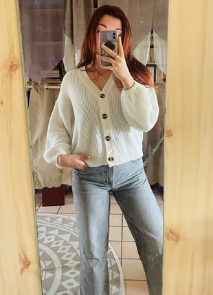 Cardigan en maille couleur crème - T36, marque: Boutique indépendante, état: Bon état, taille: S / 36 / 8, 6,00 €, 7,00 € Protection acheteurs incluse