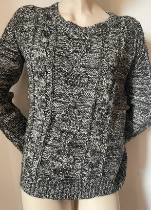 Pull torsadé chiné gris et blanc – Maje – taille 3 (38/40), marca: Maje, estado: Muito bom, tamanho: L / 40 / 12, €20.00, €21.70 inclui Proteção do Comprador