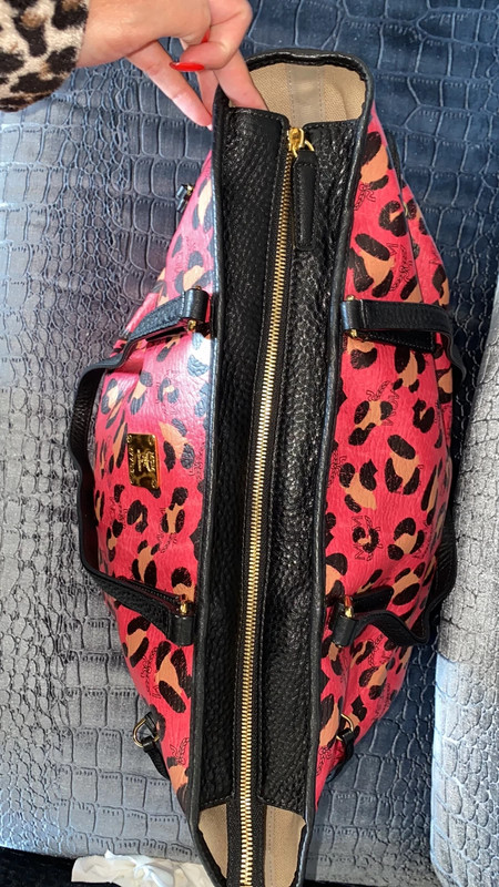 Mcm leopard bag sale