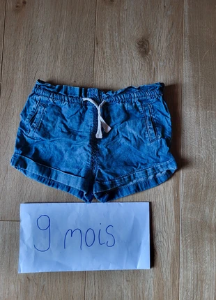 Short effet jean, brand: Bout'chou, condizioni: Buone, taglia: 6-9 mesi / 68 cm, €1.50, €2.28 include la Protezione acquisti