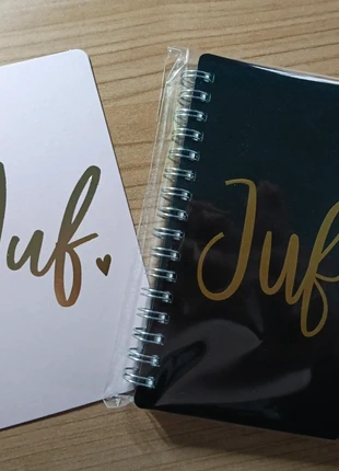 Cadeautje voor de juf notitieblok + postcard, marca: Divers, estado: Novo sem etiquetas, €3.95, €4.85 inclui Proteção do Comprador Pro