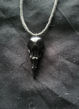 Donkere vogelschedel ketting – raven style, merk: RAVEN, staat: Heel goed, € 4,00, € 4,90 inclusief Kopersbescherming