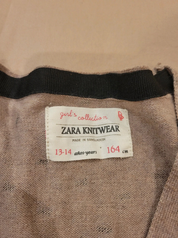 Chaqueta de punto marrón Zara Knitwear 5