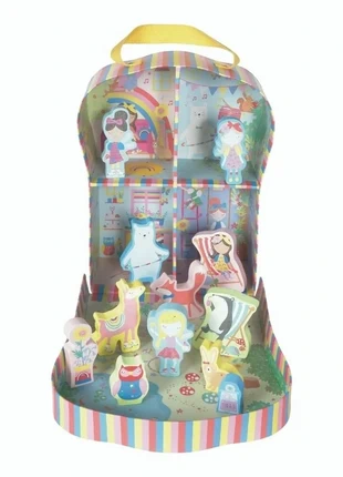 Nieuw in verpakking! Floss Rock Speelkoffer met houten speelfiguren, merk: Floss & rock, staat: Nieuw met prijskaartje, maat: Universeel, € 14,95, € 16,40 inclusief Kopersbescherming