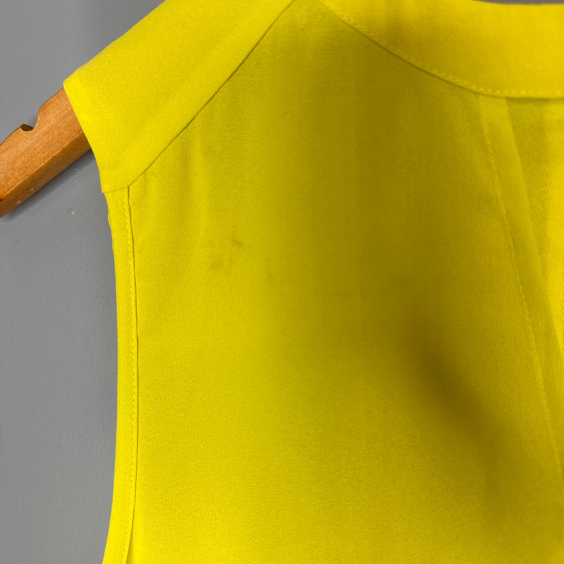 Forever 21 neon yellow sleeveless blouse 2