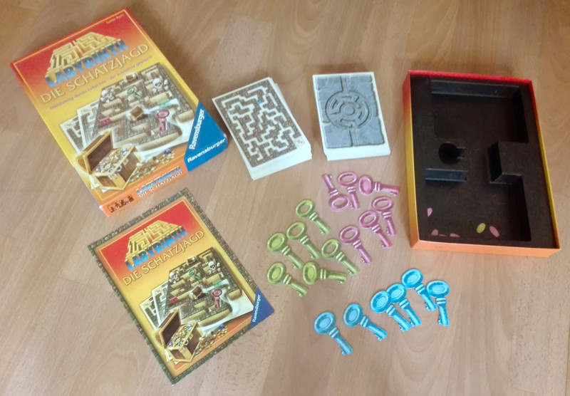 JEU DE SOCIETE LABYRINTHE Ravensburger Chasse aux trésors bon etat