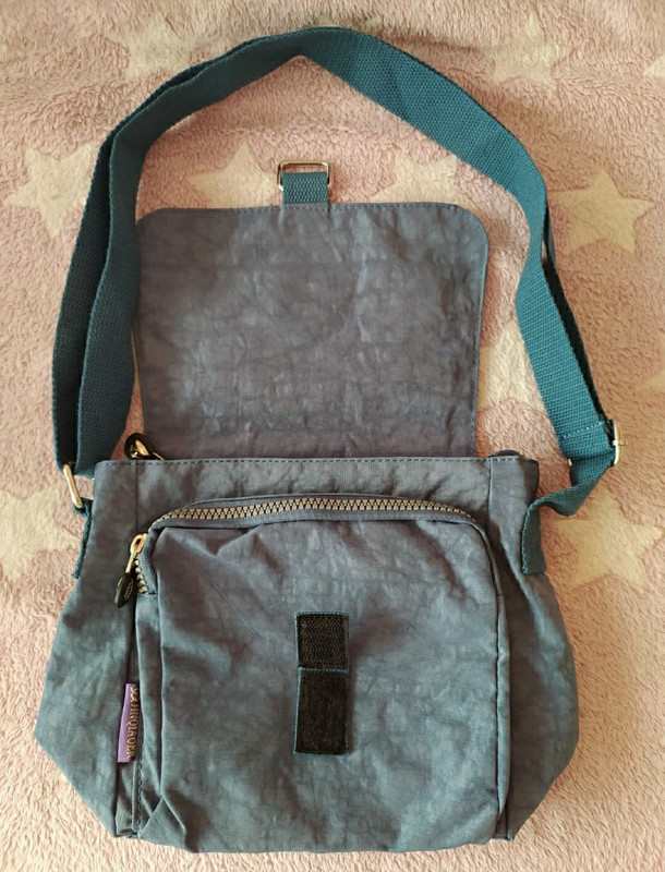 Bolso verano de nylon azul denim 3