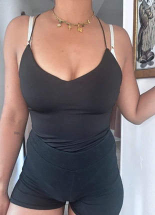 🖤 Body noir dos nu, marca: Bershka, estado: Nuevo sin etiquetas, tamaño: S / 36 / 8, 9,50 €, 10,68 € Protección al comprador incluida