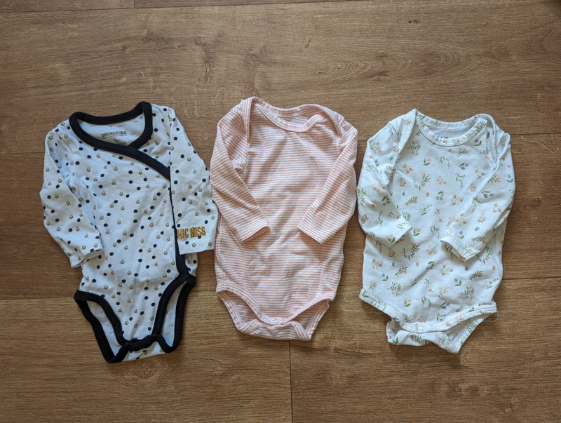 Lot de 4 bodys fille taille 3 mois 1