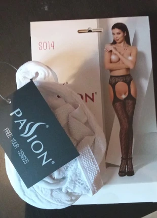 Collant blanc ouvert Passion, marque: Passion, état: Très bon état, taille: Taille unique, 8,95 €, 10,10 € Protection acheteurs (Pro) incluse
