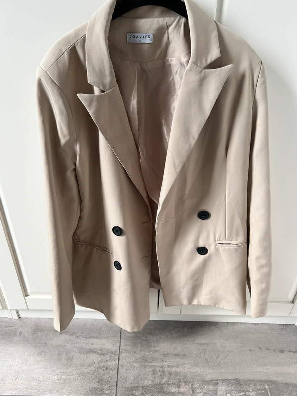 Beige Blazer van Loavies - maat M 1