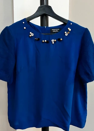 Sonia Rykiel Black Jeweled Blouse Sweater – Size 38 /, brand: Sonia Rykiel, condizioni: Ottime, taglia: M / IT 42 / EU 38, €18.00, €19.60 include la Protezione acquisti