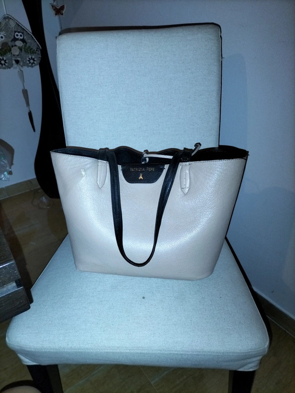 Borsa patrizia pepe clearance reversibile nera e beige