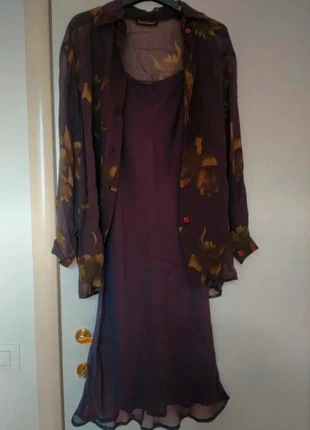 Abito due pezzi donna tg 44 in viscosa elegante e casual, marque: Made In Italy, état: Très bon état, taille: L / 40 / 12, 12,00 €, 13,30 € Protection acheteurs incluse