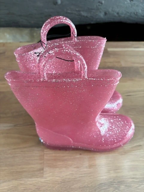 botte de pluie rose a pailletttes taille 33 - photo numéro 7