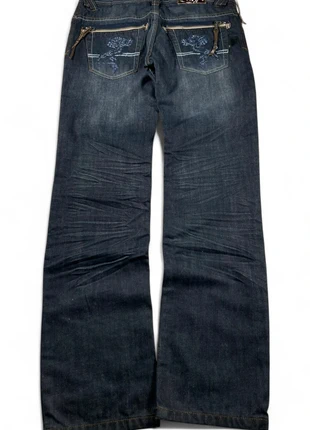 Y2K Unlimited Raw Denim Jeans Vintage og straight baggy fit blu navy - 32, marke: y2k, zustand: Sehr gut, größe: M, 45,00 €, 47,95 € inklusive Vinted-Käuferschutz