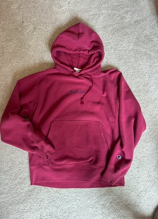Champions maroon hoodie, brand: Champion reverse weave, condition: Very good, size: M, £9.50, £10.68 includes Buyer Protection
