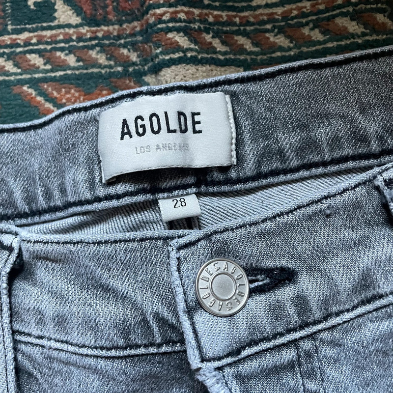 Agolde Grey Nico High-Rise Skinny Jeans 3