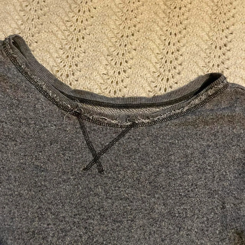 Aerie Distressed Grey sweatshirt 4