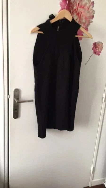 Pull tunique long sans manches - photo numéro 2